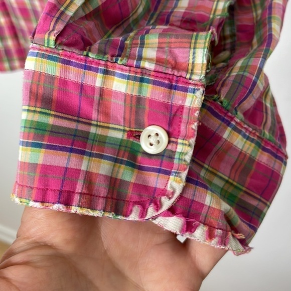 Ralph Lauren blue label colorful plaid buttons down shirt - Picture 4 of 9